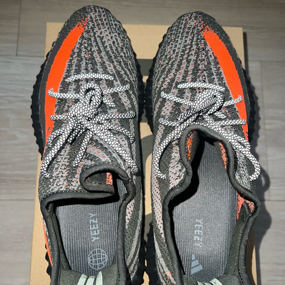 adidas Yeezy Boost 350 V2 in Gray and Orange